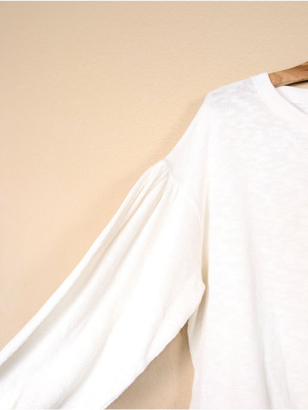 Free People We The Free The Maddie Long Sleeve Pullover S Oversized Clean Ivory - Picture 6 of 10